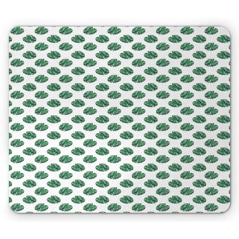 Evergreen Monstera Leaf Mouse Pad