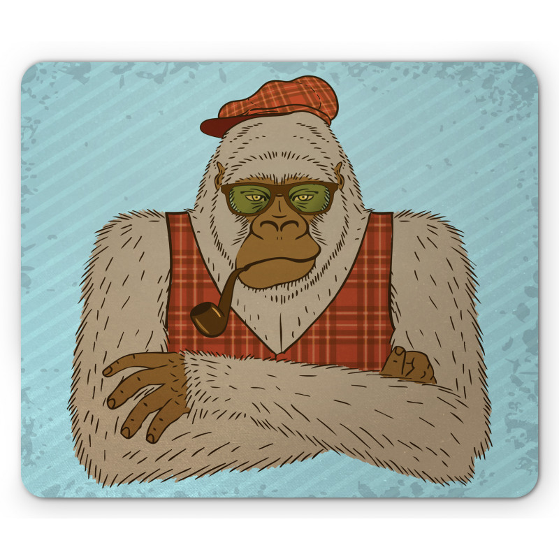 Melancholic Yeti Pipe Mouse Pad