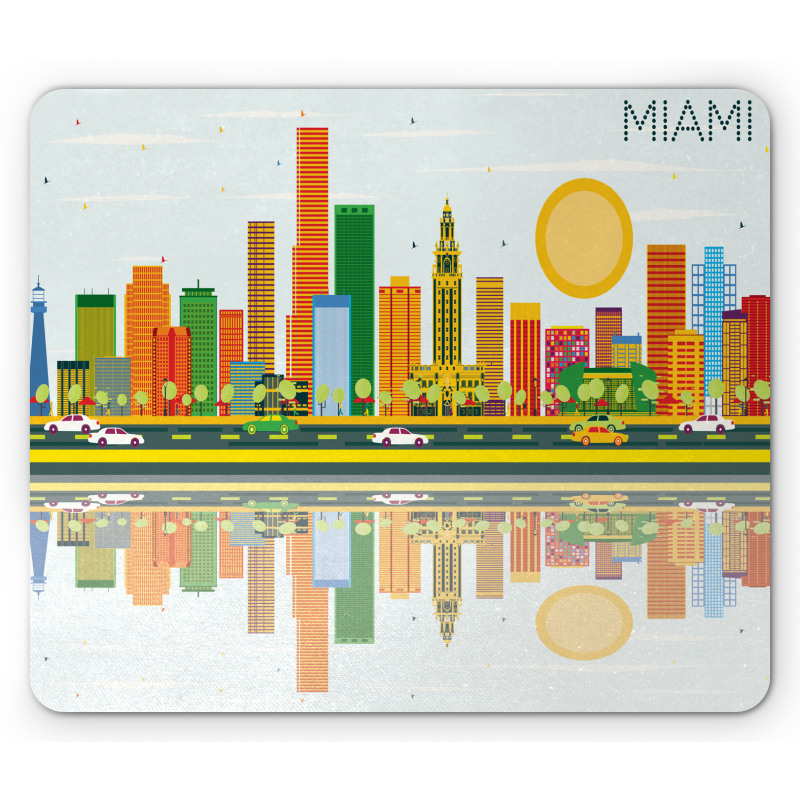 American City Skyline Mouse Pad