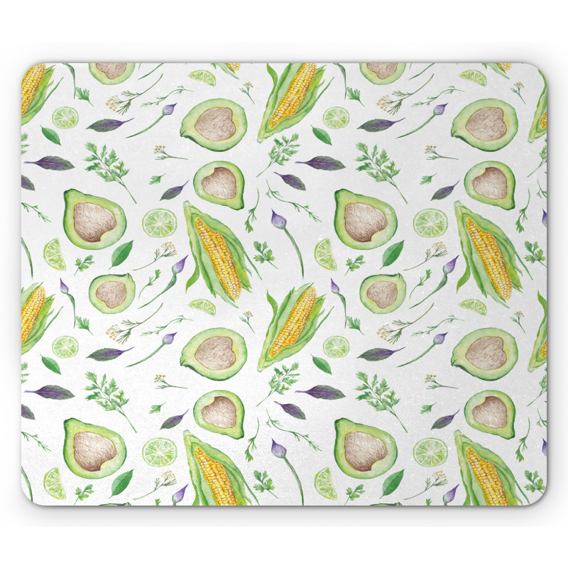 Fresh Salad Ingredients Mouse Pad