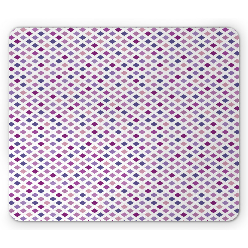 Diagonal Squares Mesh Mouse Pad