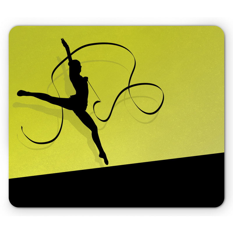 Woman with Ribbon Mouse Pad