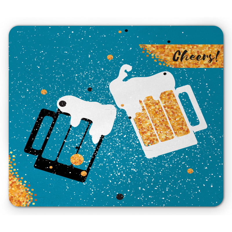 Beer Mugs Toasting Mouse Pad