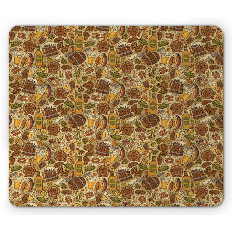 Cartoon Oktoberfest Mouse Pad