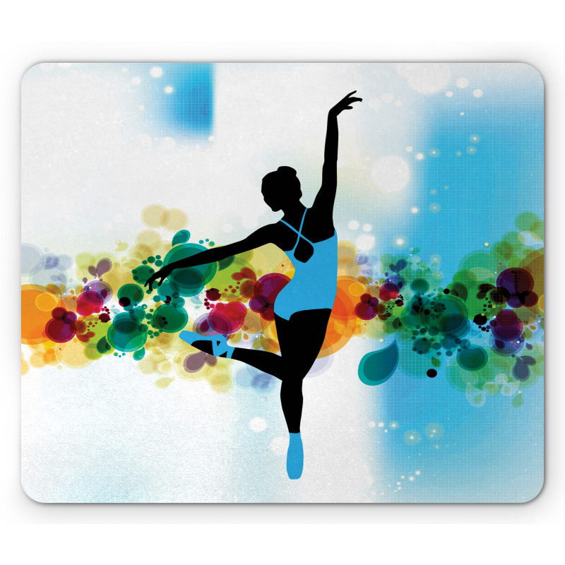 Dancer on Abstract Backdrop Mouse Pad