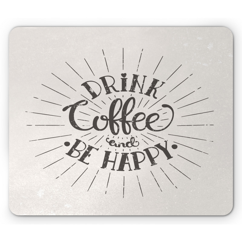 Coffee Words Grunge Effect Mouse Pad