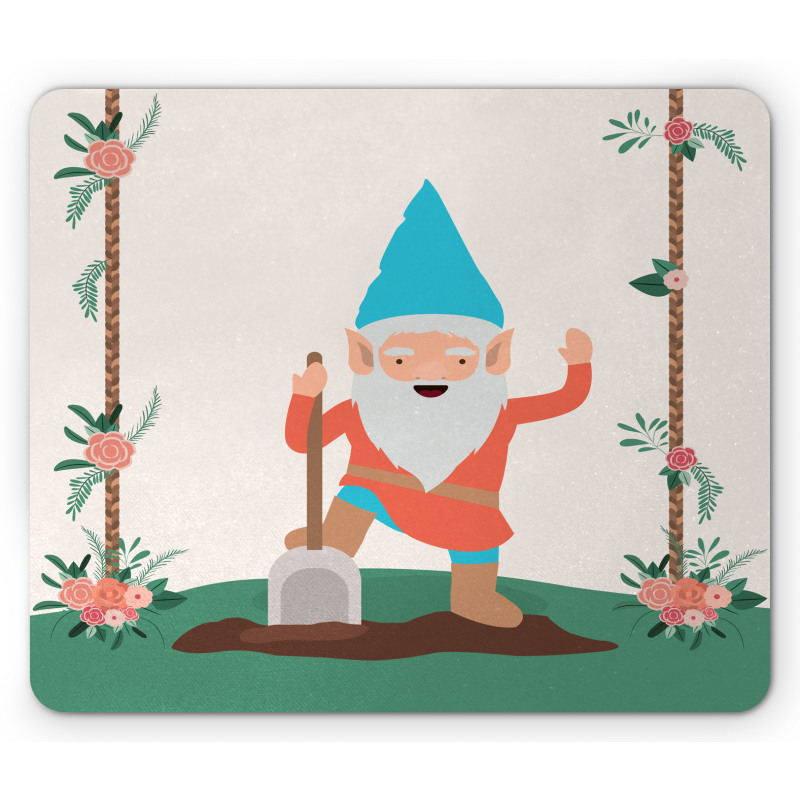 Funny Character in the Garden Mouse Pad