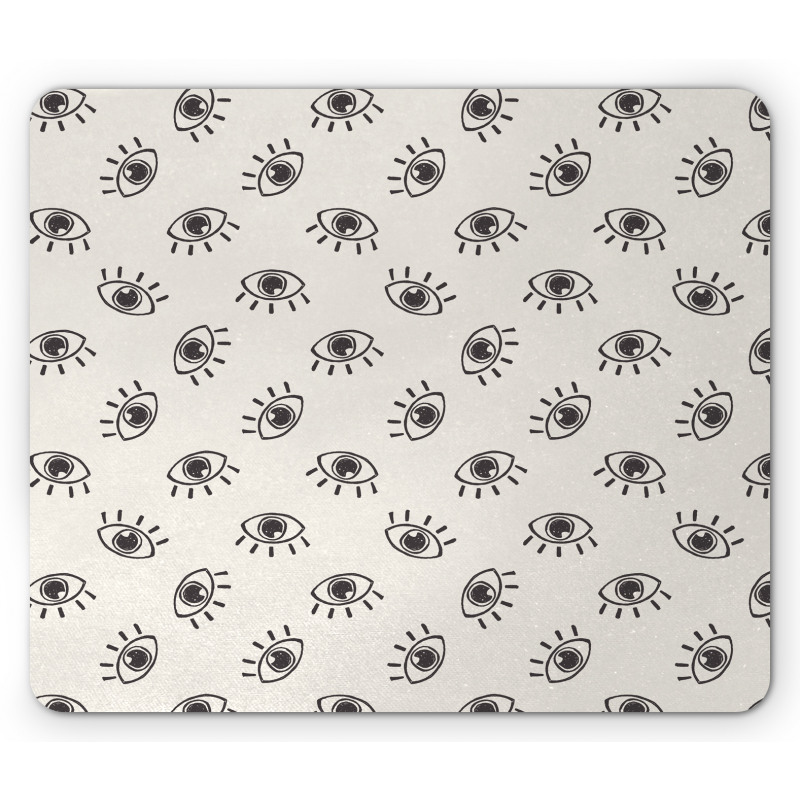 Sketch Eyes Composition Mouse Pad