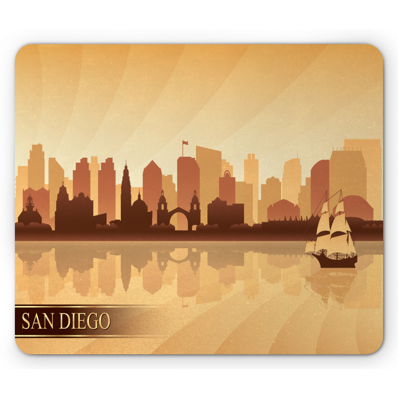 Sailing Ship Design Mouse Pad