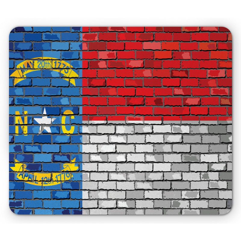 North Carolina Brick Wall Mouse Pad