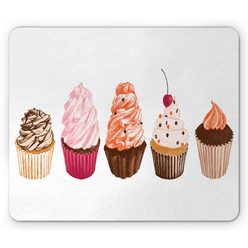 Cakes with Frosting Topping Mouse Pad