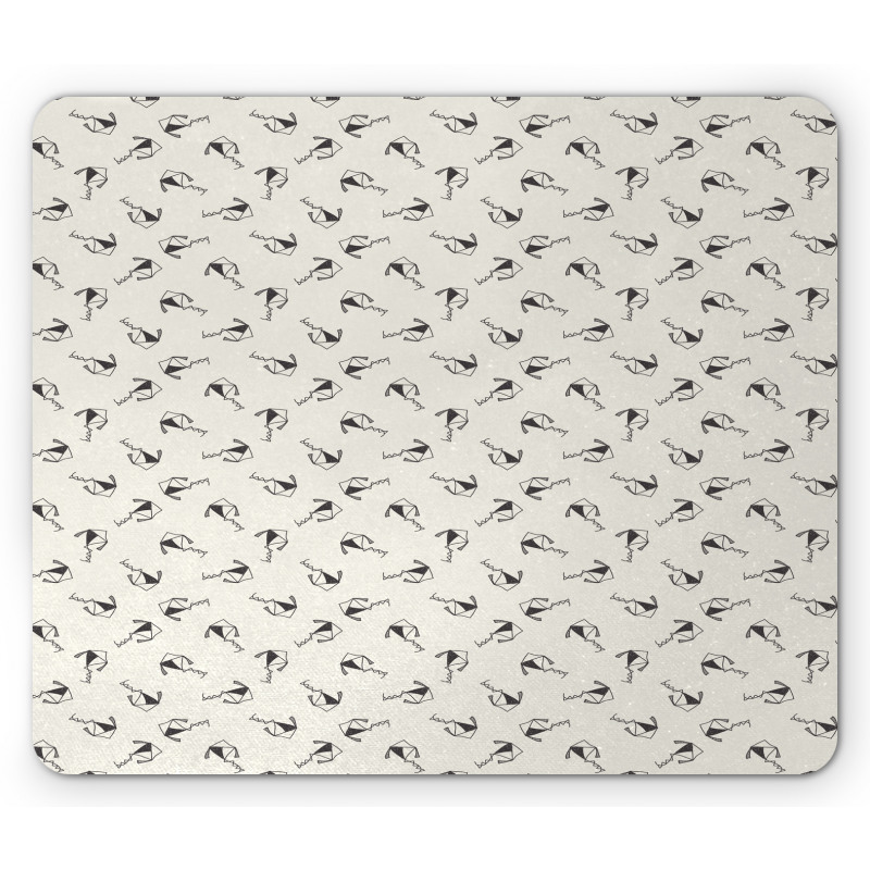 Hand Drawn Flying Kites Mouse Pad