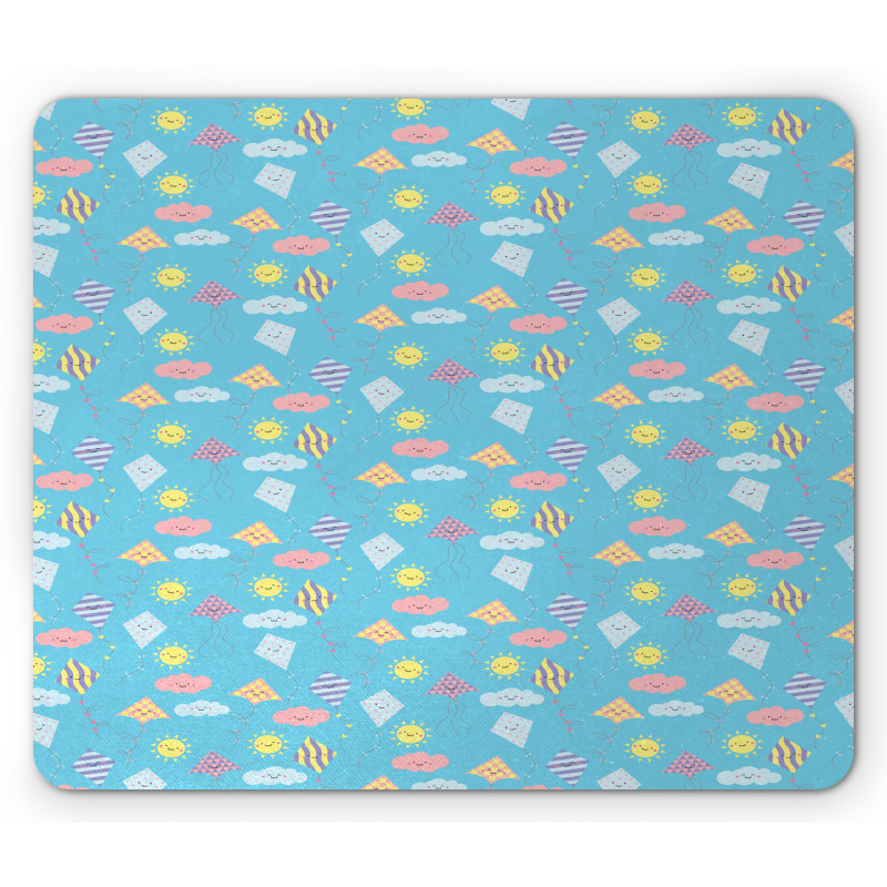 Nursery Cartoon Smiling Sun Mouse Pad