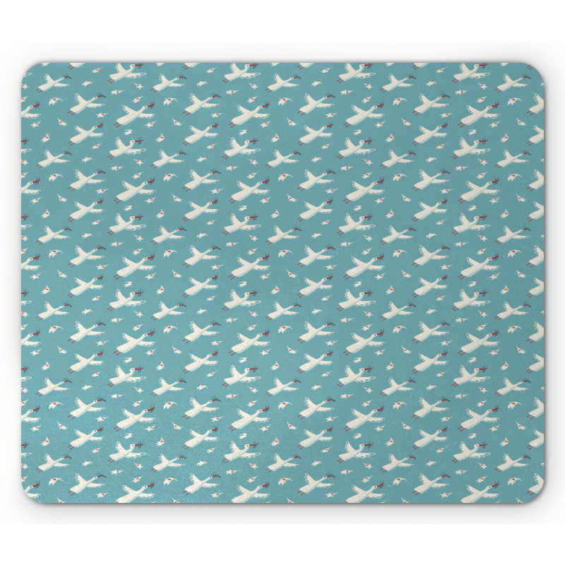 Flying Storks Babies Mouse Pad