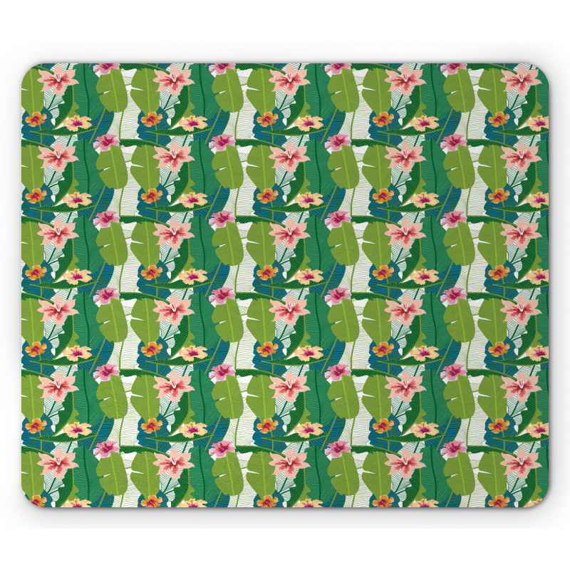 Banana Leaves Hawaii Mouse Pad