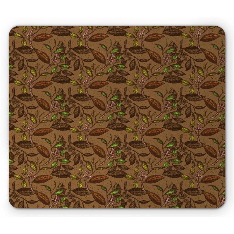 Cocoa Plants Growth Theme Mouse Pad