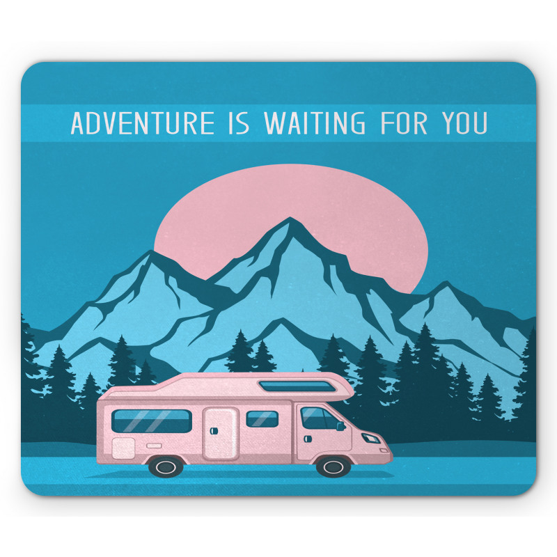 Road Trip with Caravan Pines Mouse Pad