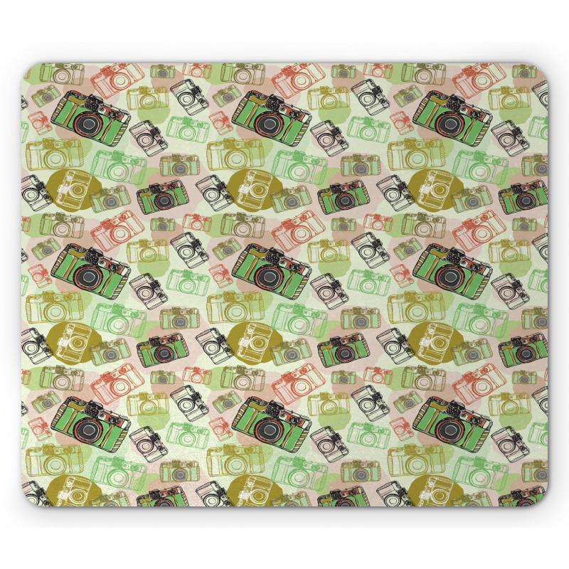 Pastel Toned Antique Fashion Mouse Pad