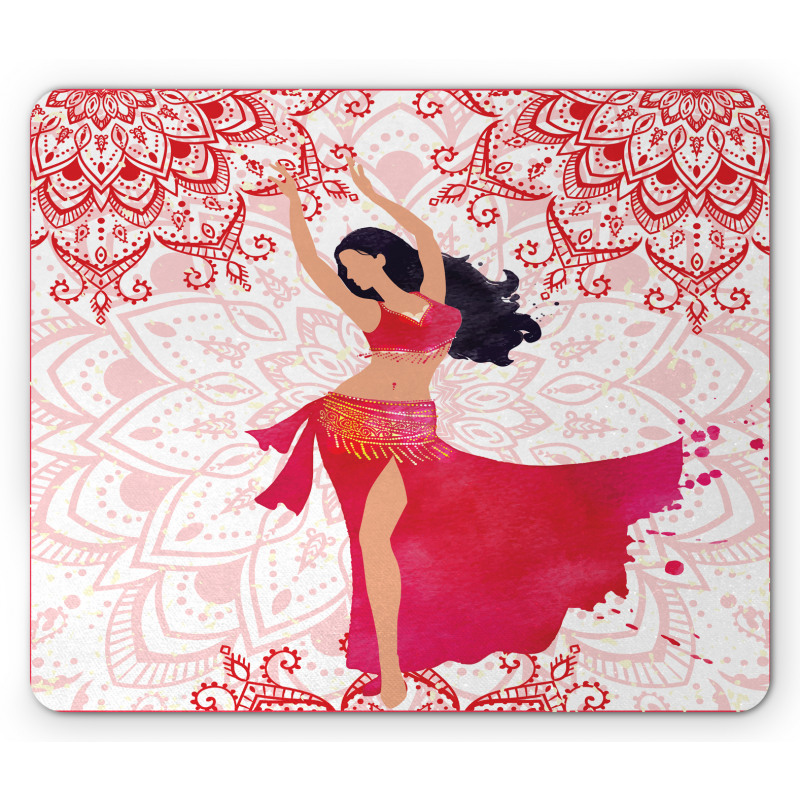 Belly Dancer Woman Mouse Pad