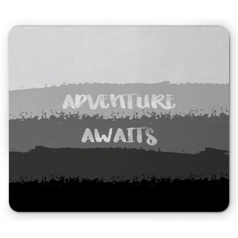 Brush Stroke Words Mouse Pad