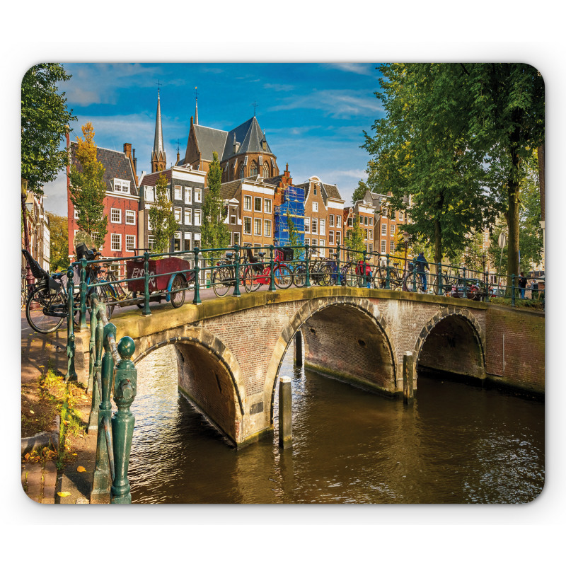 Old Bridge over a Canal Mouse Pad