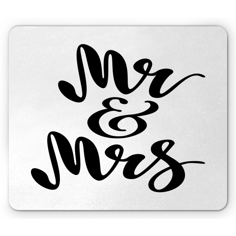Hand Lettering Pattern Mouse Pad