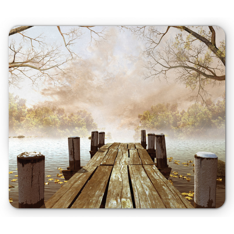 Fall Lake in Forest Mouse Pad