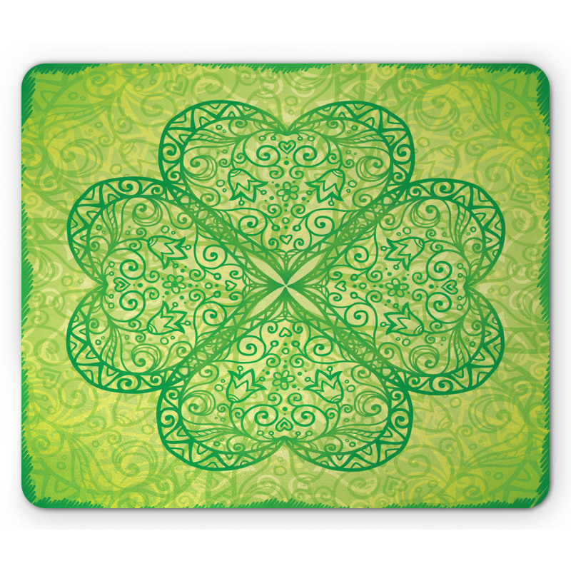 Traditional Heart Motif Mouse Pad