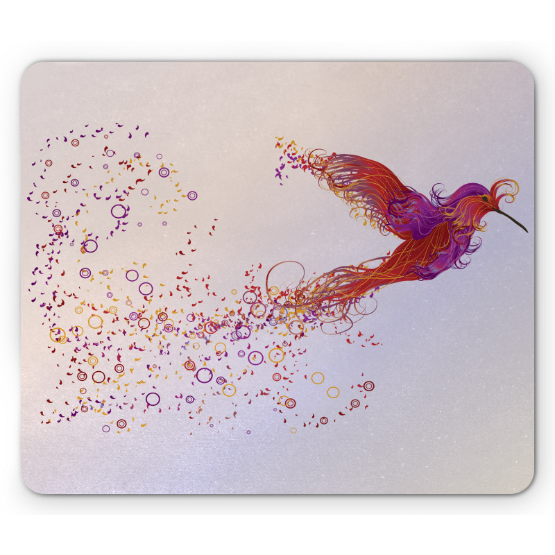 Abstract Hummingbird Mouse Pad