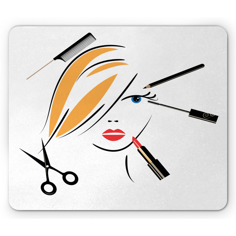 Beauty Salon Make-up Mouse Pad