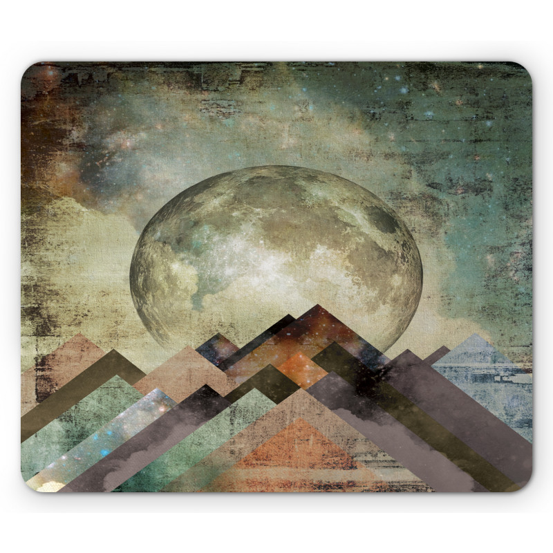 Stripes with Grunge Effect Mouse Pad