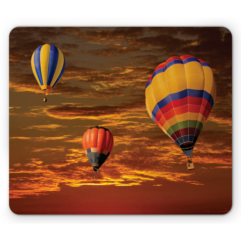 Skyscape Colorful Vehicles Mouse Pad