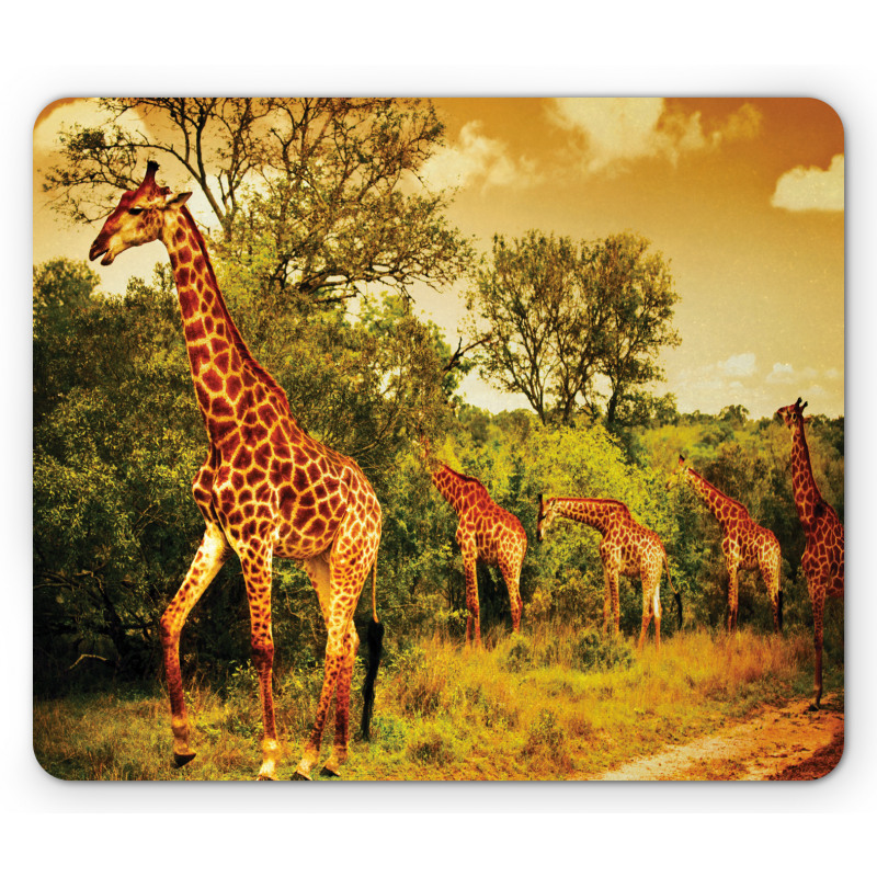 Safari Animals Mouse Pad