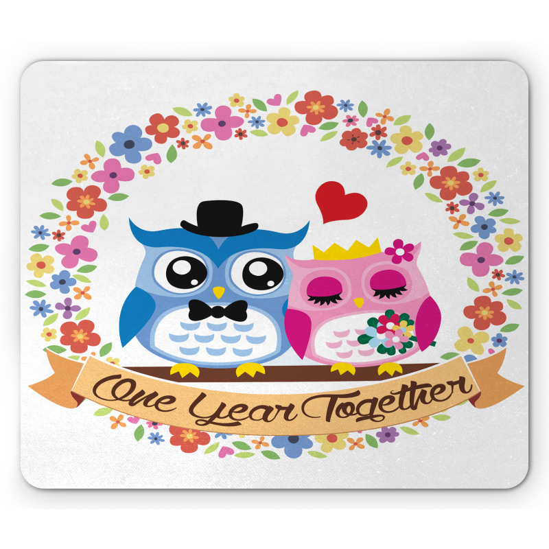 Year Lovers Owls Mouse Pad