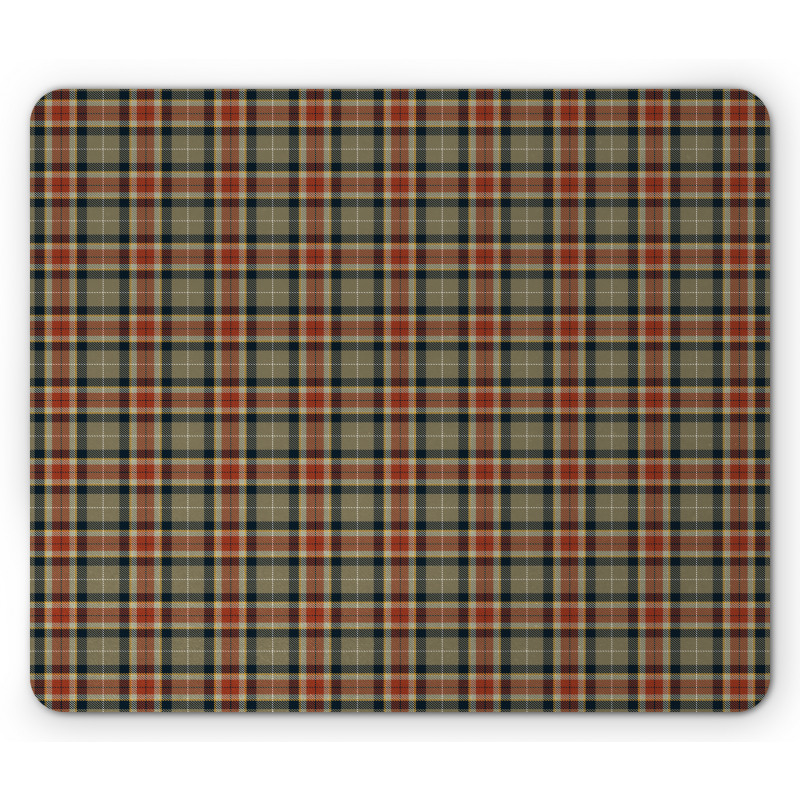 Squares and Diagonal Lines Mouse Pad