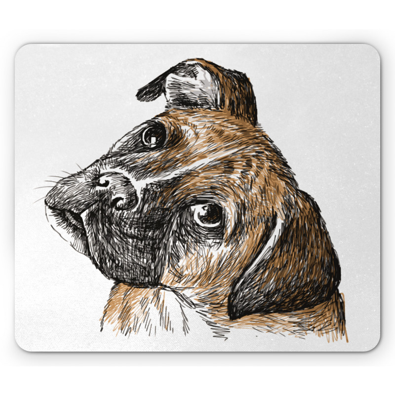 Sketchy Furry Puppy Pet Mouse Pad