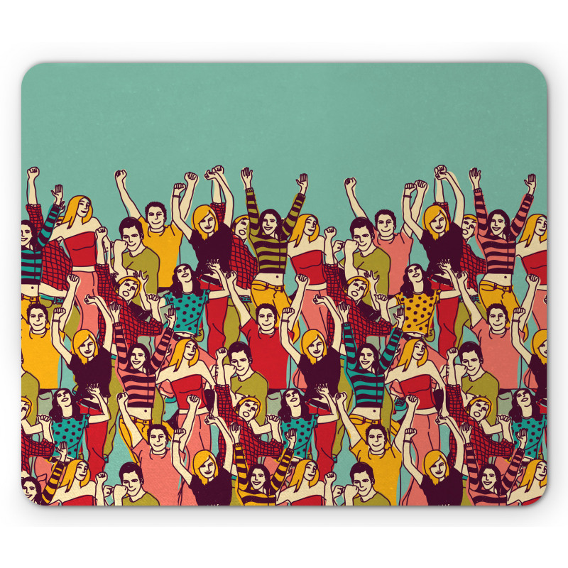 Youthful Polka Dotted Tshirts Mouse Pad