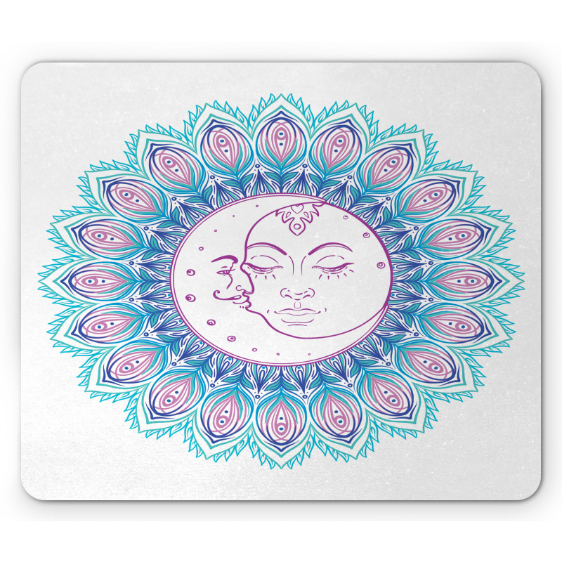 Colorful Mandala Sign Mouse Pad