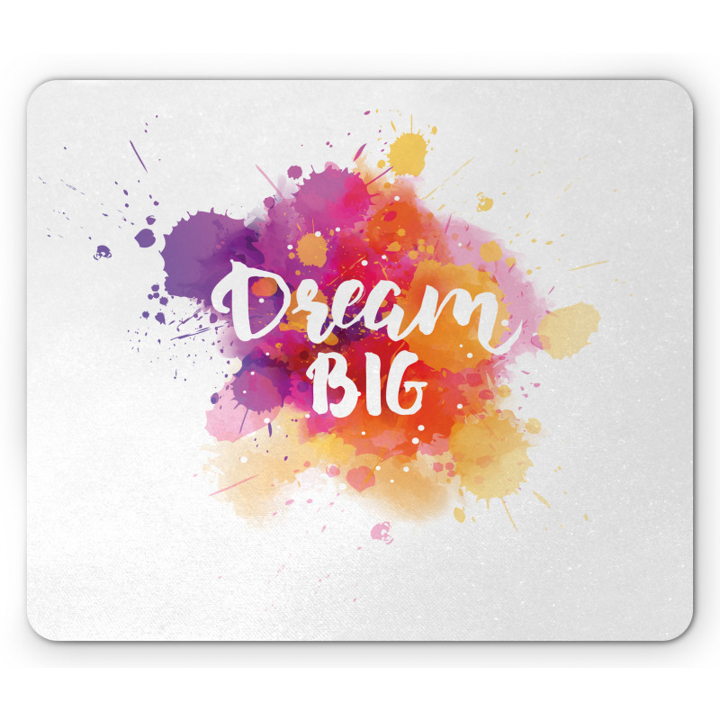 Modern Dream Big Calligraphy Mouse Pad