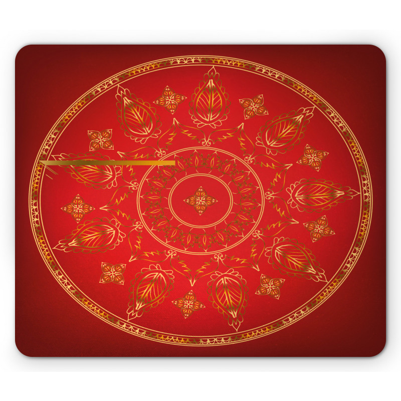 Blunt Detail Circle Pattern Mouse Pad