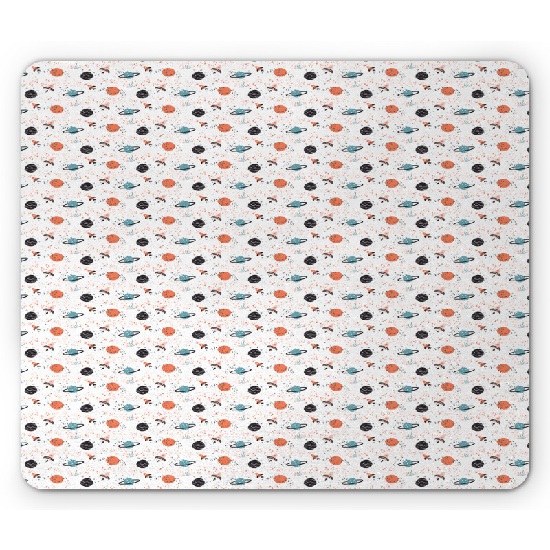 Astro Planets Rockets Mouse Pad