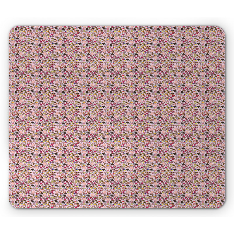 Candies in Various Shapes Mouse Pad