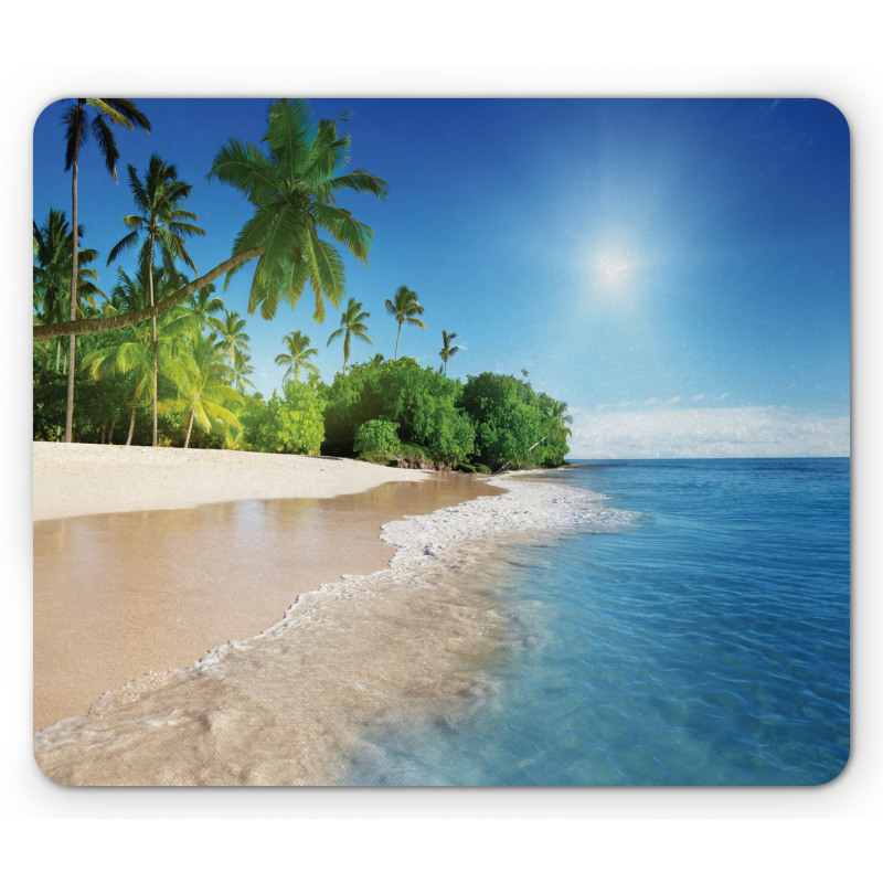 Suuny Ocean Palm Trees Mouse Pad