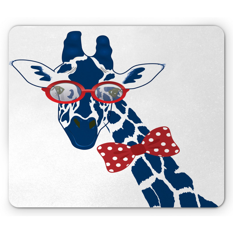 Long Neck with Bowtie Mouse Pad
