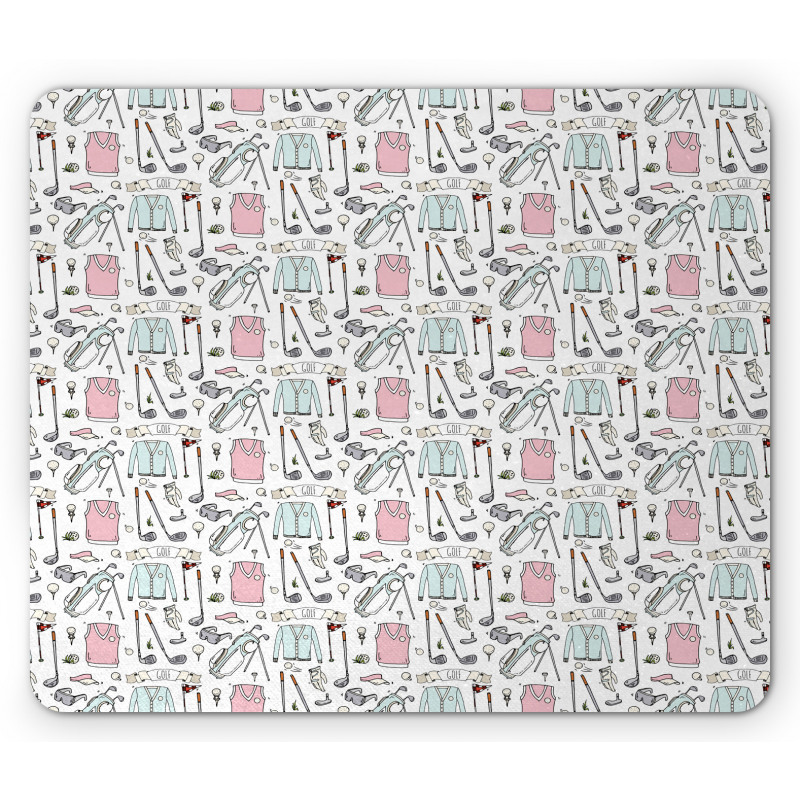 Doodle Golf Polo Shirt Mouse Pad