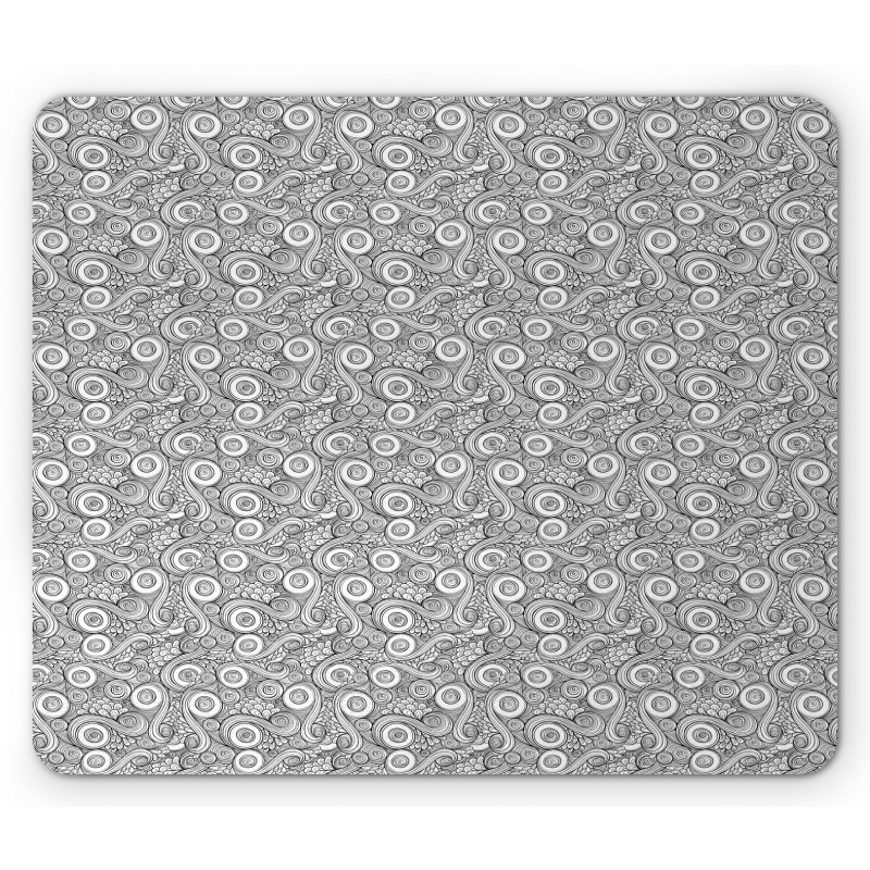 Retro Natural Petals Mouse Pad