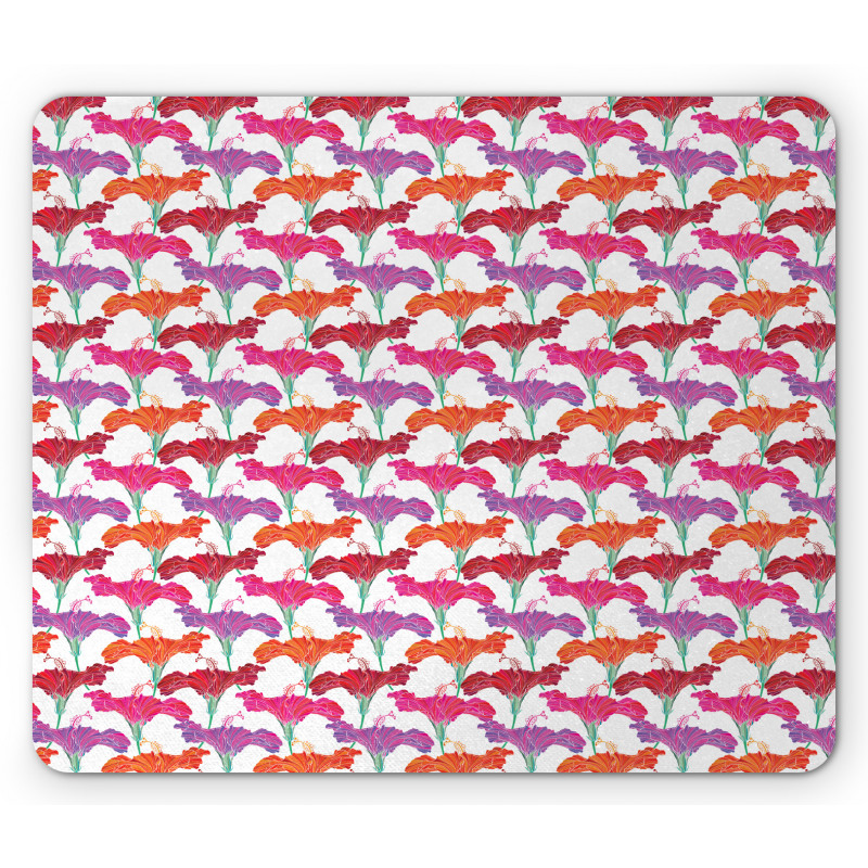 Romantic Petals Design Mouse Pad