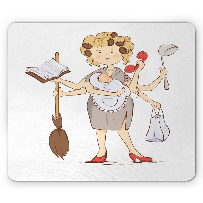 My Super Mom Housewife Mouse Pad