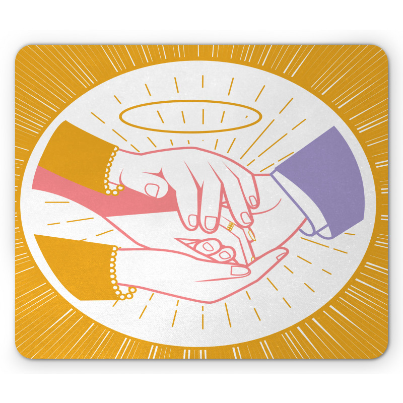 Mother Hands Bless Newlyweds Mouse Pad