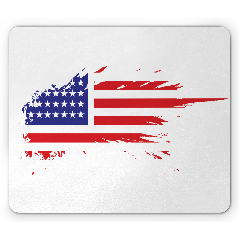 Grunge Flag Freedom Duty Mouse Pad